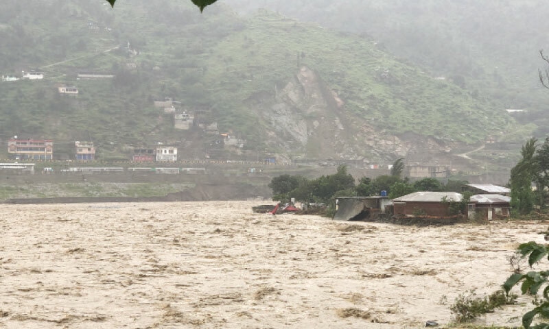 A 2022 picture of high flood in Swat River. — File photo A 2022 picture of high flood in Swat River. — File photo