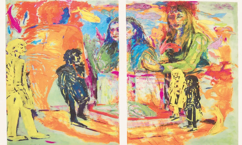 Death of the Narrator (diptych), Zoya Currimbhoy