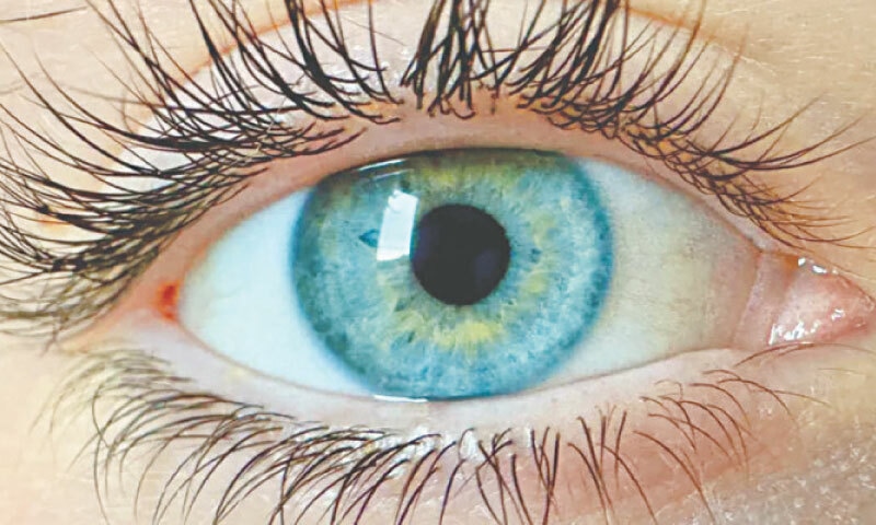 THE colour, said to be a saturated shade of blue-green, cannot be seen by the naked eye.&mdash;Courtesy BBC