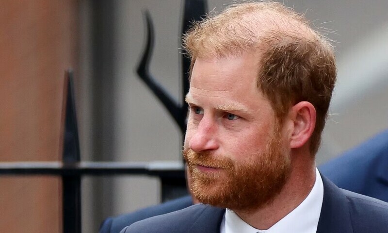 Britain&rsquo;s Prince Harry walks to attend court, outside the High Court in London, Britain, April 9, 2025. &mdash; Reuters
