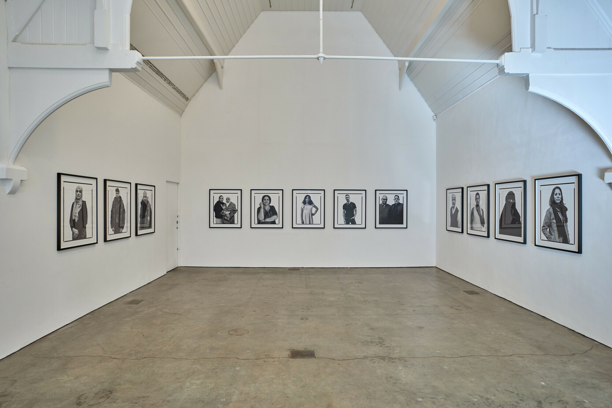  Photographic series featuring black-and-white portraits at Mahtab Hussain&rsquo;s solo exhibition. &mdash; David Rowan 