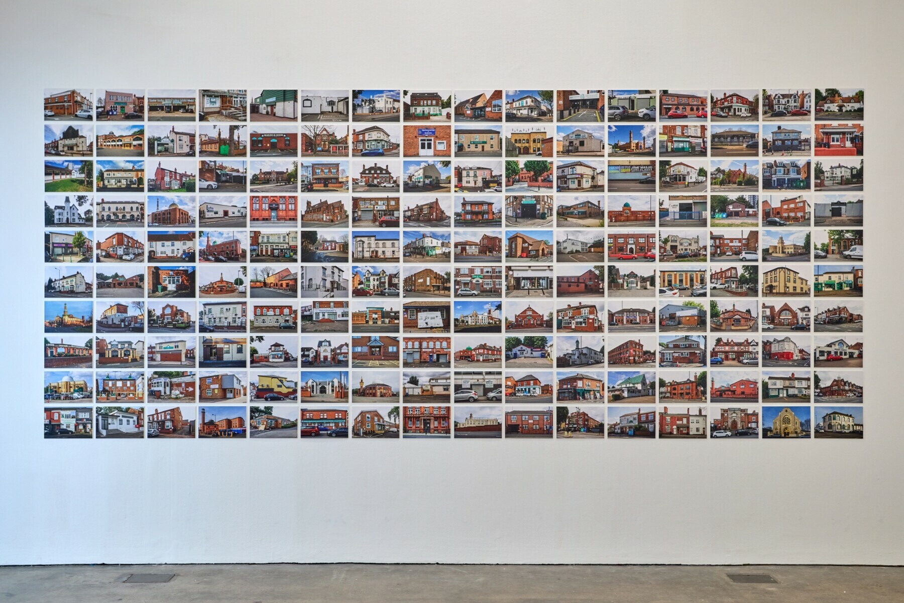  Documentation of 160 Birmingham mosques over two summers at Mahtab Hussain&rsquo;s solo exhibition. &mdash; David Rowan 