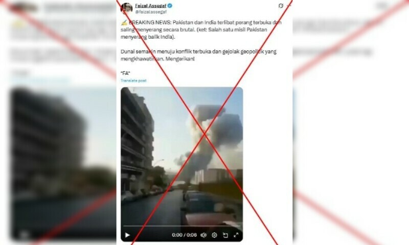  Screenshot of false post, taken on May 9, 2025 &mdash; AFP.