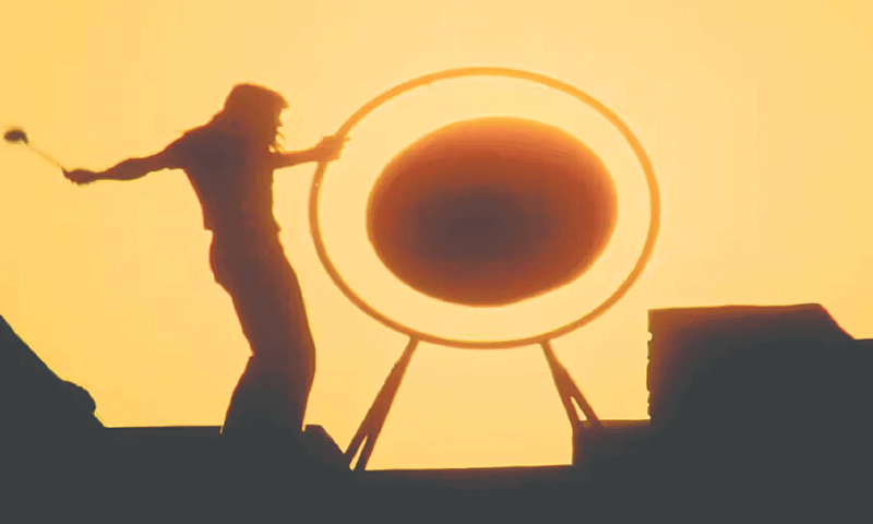 Roger Waters during the film Pink Floyd Live at Pompeii | Sony Music