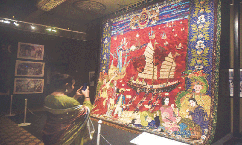 Kashidakari on display at the Mohatta Palace Museum. &mdash;Fahim Siddiqi / White Star