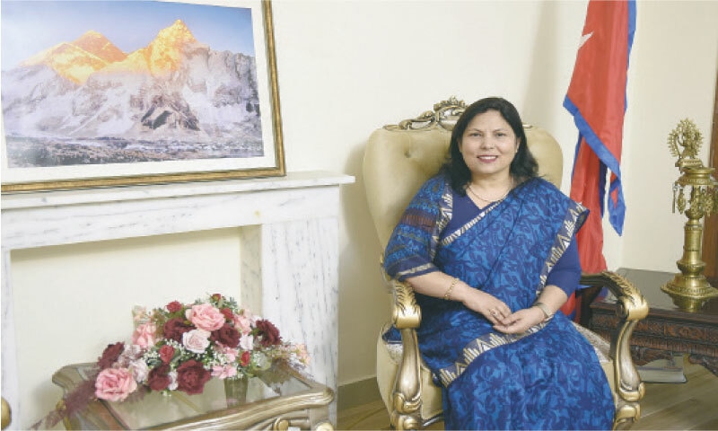 Ambassador of Nepal to Pakistan Rita Dhital. &mdash; Photo by Tanveer Shahzad