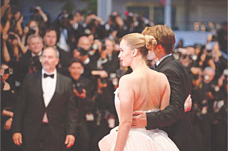 Jennifer Lawrence and Robert Pattinson appear on the red carpet prior to the screening of Die, My Love at the 78th annual Cannes Film Festival on May 17, 2025 |Kristy Sparow