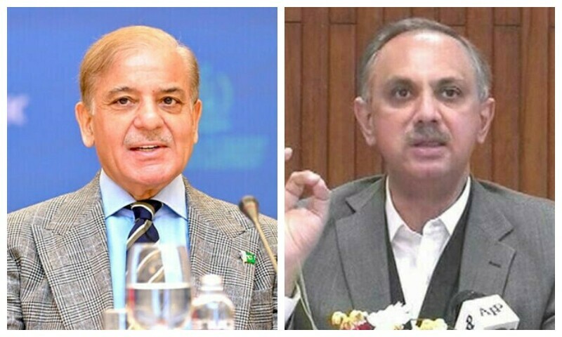 A combination photo of Prime Minister Shehbaz Sharif and Leader of the Opposition in the National Assembly Omar Ayub. &mdash; PMO/DawnNewsTV/File