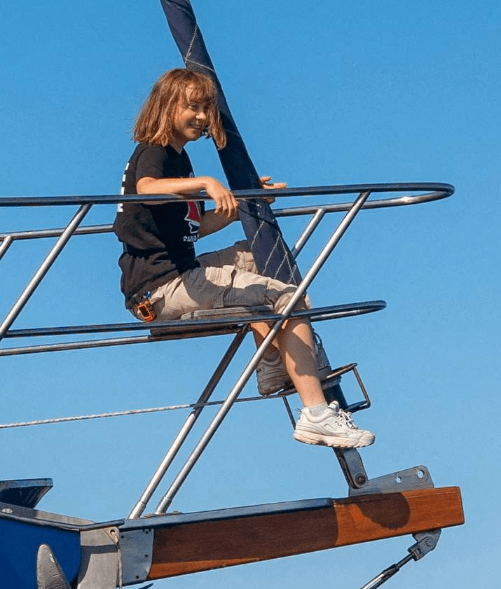 Activist Greta Thunberg sits aboard the aid ship Madleen, which left the Italian port of Catania on June 1 to travel to Gaza to deliver humanitarian aid, in this picture released on June 2, 2025 on social media. — Freedom Flotilla Coalition/via Reuters