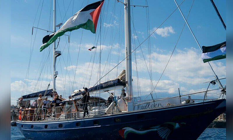 فوٹو: فریڈم فلوٹیلا کولیشن / ایکس فوٹو: فریڈم فلوٹیلا کولیشن / ایکس