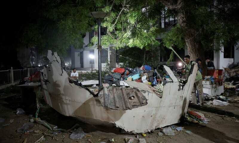 Debris lies at the crash site after an Air India aircraft, bound for London’s Gatwick Airport, crashed during take-off from an airport in Ahmedabad, India, June 12. — Reuters