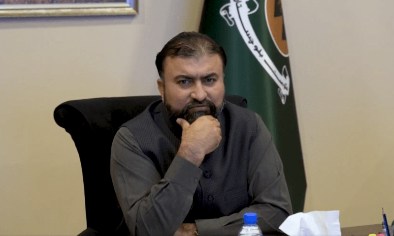 Balochistan Chief Minister Sarfraz Bugti presides over a parliamentary committee meeting on the provincial budget for FY25-26, on June 13, 2025. — X/dpr_gob
