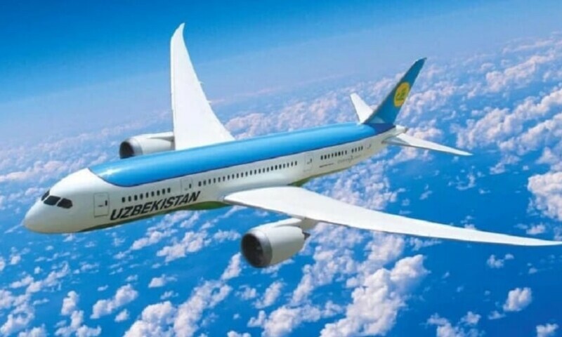 An image of an Uzbekistan Airlines plane. — APP