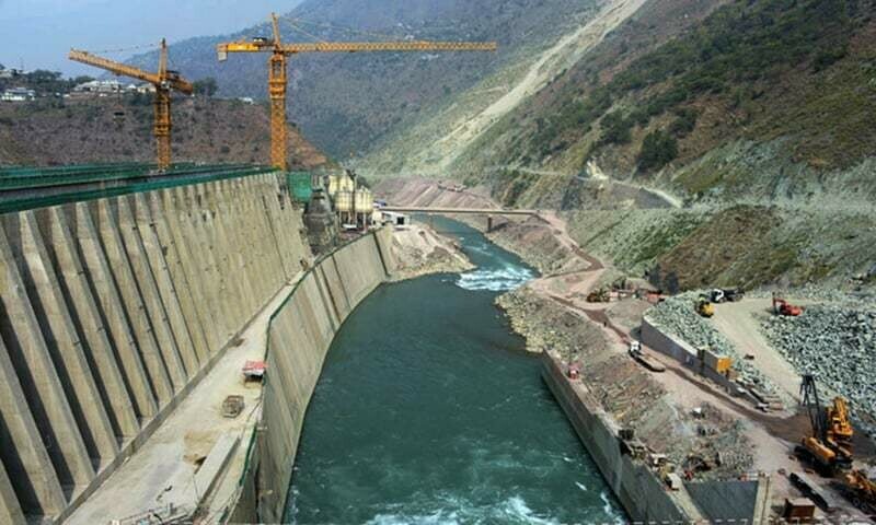 Company working on project has diverted water flow from Kunhar River to the mountainside in order to build reservoir. — AFP/File