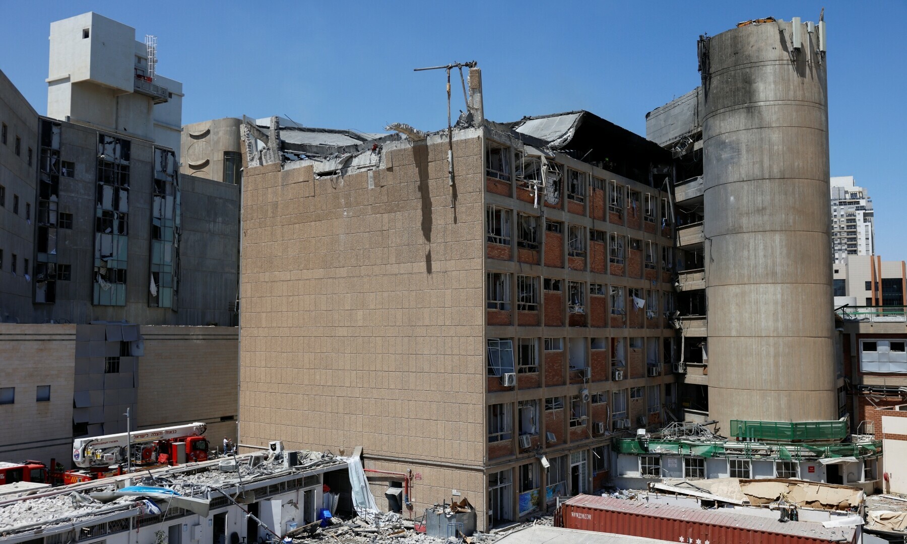  A general view of Soroka Medical Centre, at an impact site following a missile strike from Iran on Israel, in Be&rsquo;er Sheva, Israel on June 19, 2025. &mdash; Reuters/Amir Cohen 