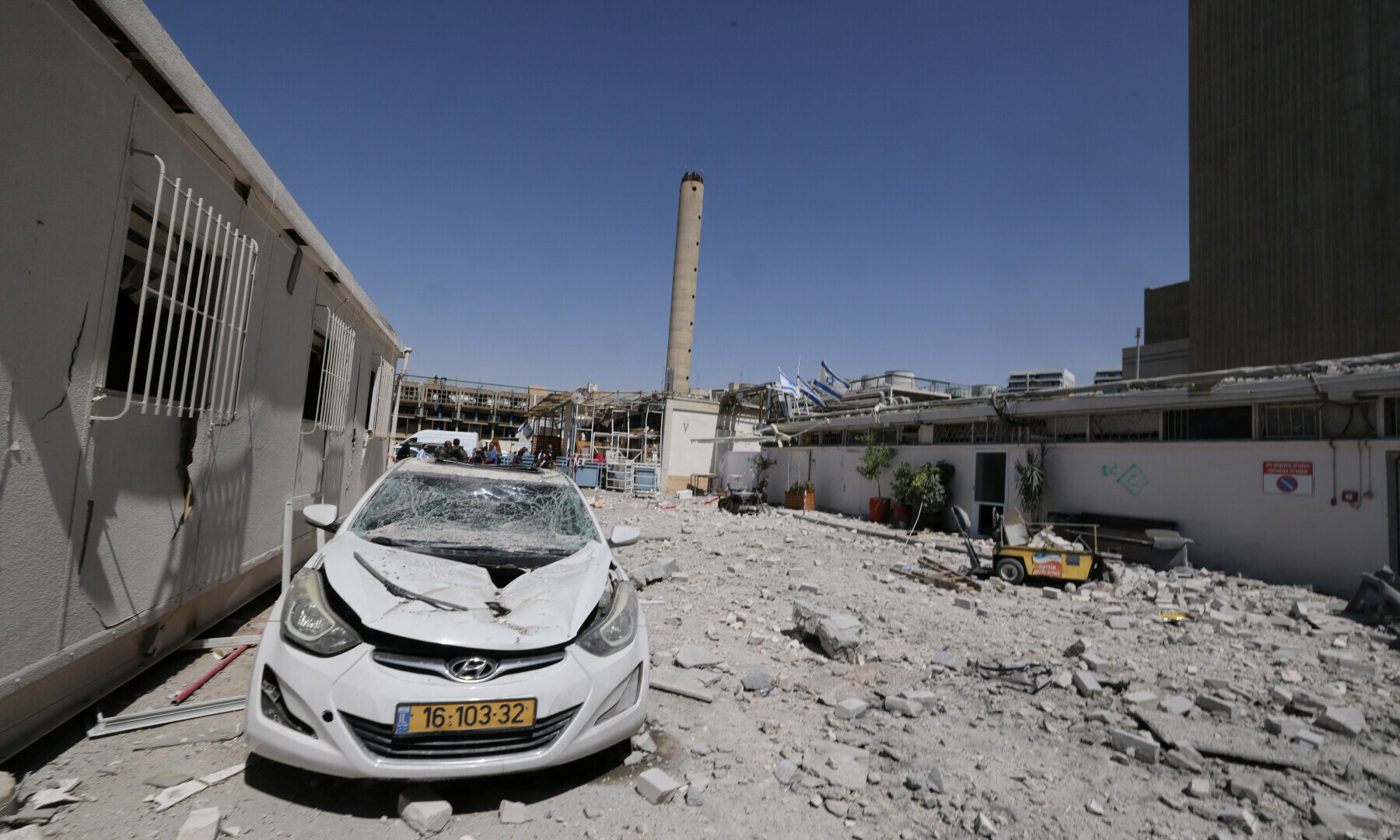  A view of the Soroka hospital complex, after it was hit by a missile fired from Iran, in Beer Sheva, Israel on June 19, 2025. &mdash; Marc Israel Sellem/Pool via Reuters 