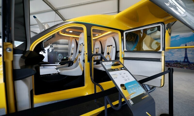 A Wisk Generation 6 autonomous eVTOL prototype aircraft at the 55th International Paris Airshow at Le Bourget Airport near Paris, France, June 18. — Reuters