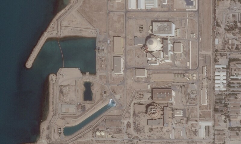 Satellite image shows the Bushehr Nuclear Power Plant, in Bushehr Province, Iran, May 26, 2025. &mdash; Reuters