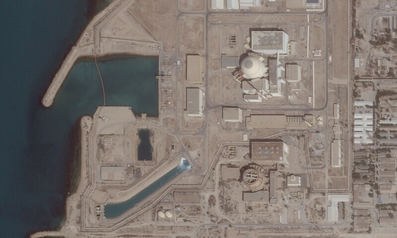 Satellite image shows the Bushehr Nuclear Power Plant, in Bushehr Province, Iran, May 26. — Reuters