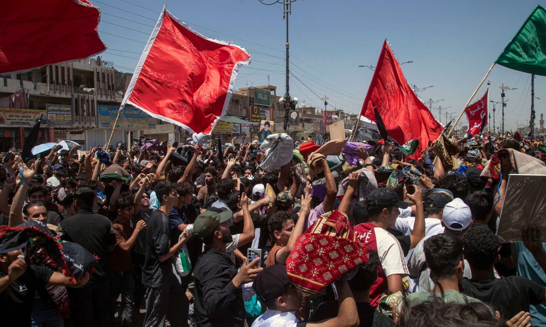  Supporters of Iraqi Shia cleric Muqtada al-Sadr protest Israel&rsquo;s strikes on Iran, following the weekly Friday noon prayers in Baghdad&rsquo;s Sadr City on June 20, 2025. &mdash; AFP 