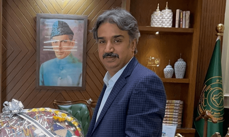 Sindh Assembly Speaker Syed Awais Qadir Shah. — X/awais_shah01/File