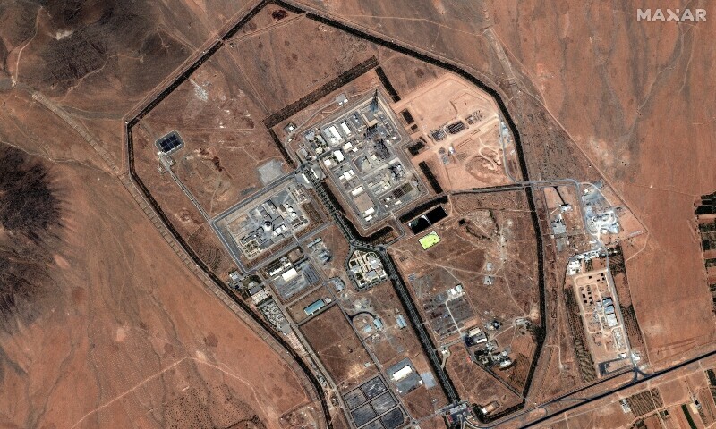 This handout satellite image released by Maxar Technologies on June 19, 2025 and taken on June 18, 2025, shows a view of the Iranian nuclear facility at Arak in central Iran. — AFP