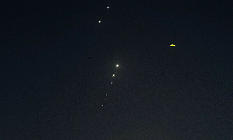 PHOTOS: Iranian missiles targeting US base are intercepted over Qatar