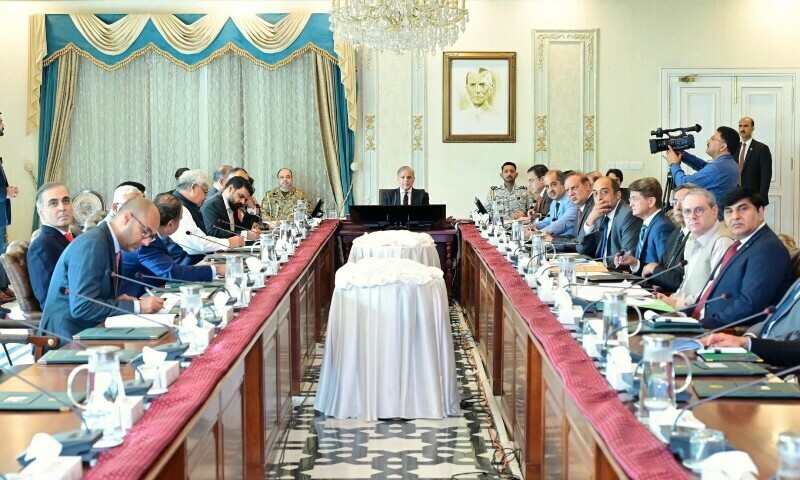 Prime Minister Muhammad Shehbaz Sharif chairs a meeting regarding the promotion of Cashless Economy and Digitisation in Islamabad on June 23. — Press Information Department (PID)