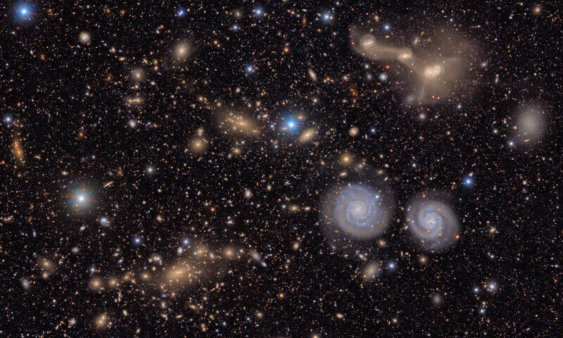 A SMALL section of Vera C. Rubin Observatory’s total view of the Virgo galaxy cluster.—AFP