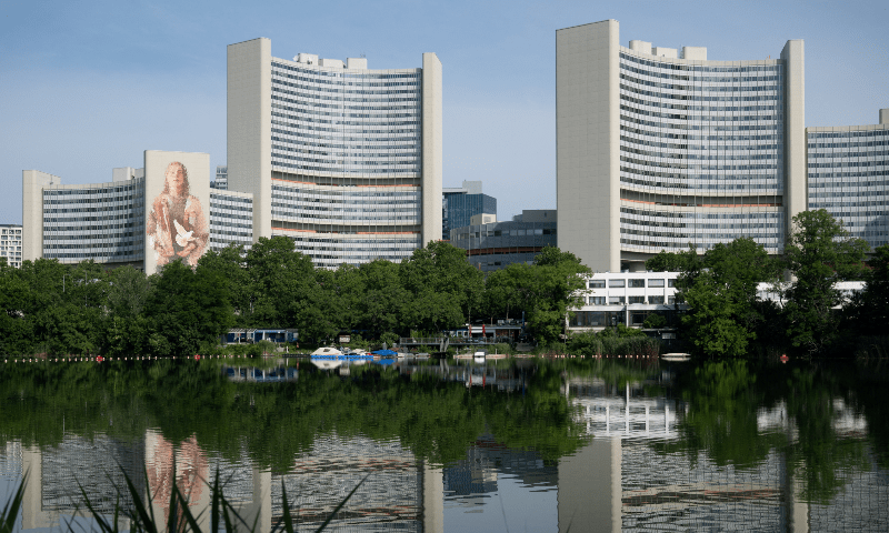 General view of the IAEA headquarters in Vienna, Austria on June 23, 2025. &mdash;Reuters