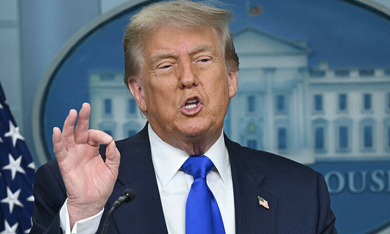 US President Donald Trump speaks during a news conference in the Brady Briefing Room at the White House in Washington DC, the US on June 27. — AFP