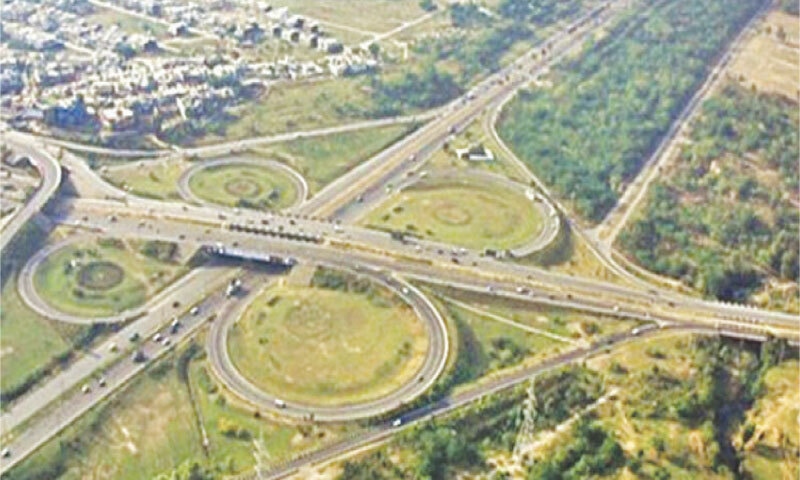 An aerial view of Faizabad flyover. &mdash; Courtesy Propakistani.pk