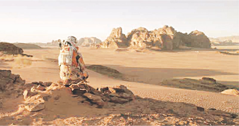 The Martian protagonist Mark Watney contemplates his ordeal | 20th Century Fox