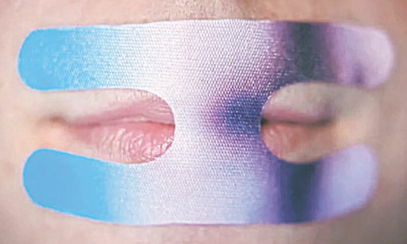 THE social media trend of mouth taping while sleeping can be dangerous, especially to those who have a blocked nose.—The Star (Malaysia) THE social media trend of mouth taping while sleeping can be dangerous, especially to those who have a blocked nose.—The Star (Malaysia)