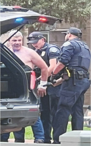 Police officers detain a suspect after the attack left several injured in Boulder, Colorado.
&mdash;Reuters
