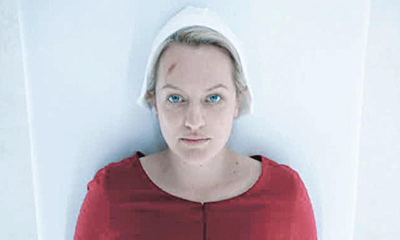 Elizabeth Moss in The Handmaid’s Tale | Landmark Media