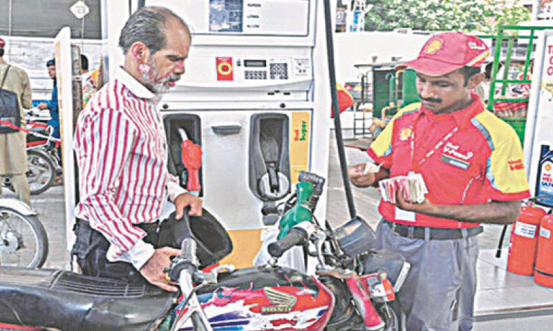 The government collects Rs94 per litre in taxes on petrol and diesel from consumers.—AFP/file