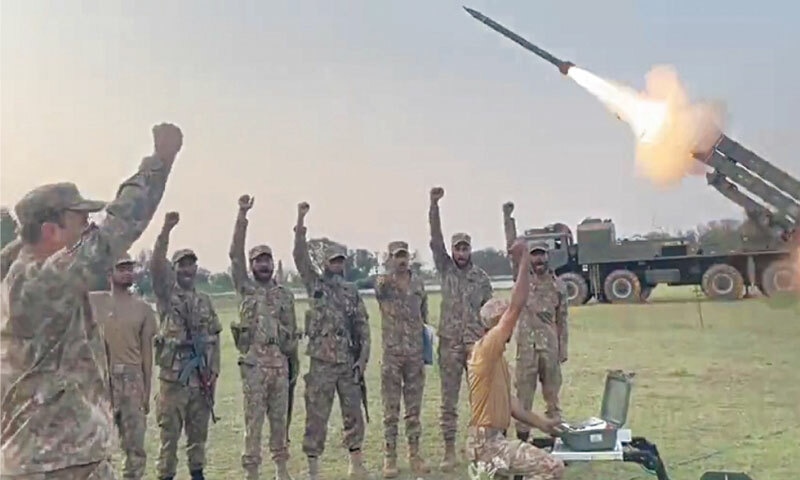  Pakistan fires missiles as part of Operation Bunyan-um-Marsoos on May 10: this operation marked a significant doctrinal evolution in Pakistan’s retaliatory playbook because the Pakistani military did not just respond, it anticipated the Indian military offensive | Screenshot 