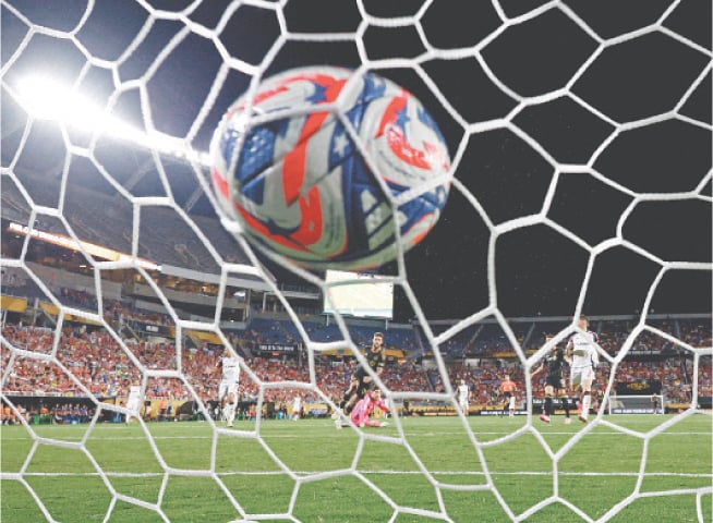 ORLANDO (Florida): Los Angeles FC&rsquo;s Denis Bouanga scores during the Club World Cup Group &lsquo;D&rsquo; match against Flamengo at the Camping World Stadium.&mdash;Reuters
