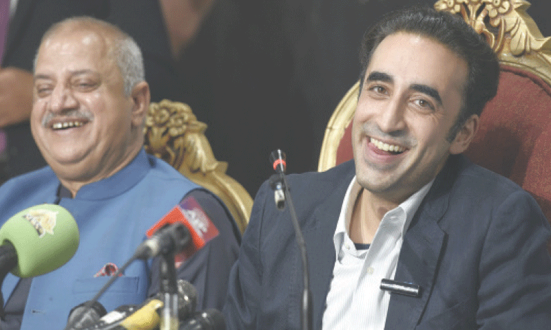 Bilawal Bhutto-Zardari gestures during a ‘Meet the Press’ event at the press club.—Tanveer Shahzad Bilawal Bhutto-Zardari gestures during a ‘Meet the Press’ event at the press club.—Tanveer Shahzad