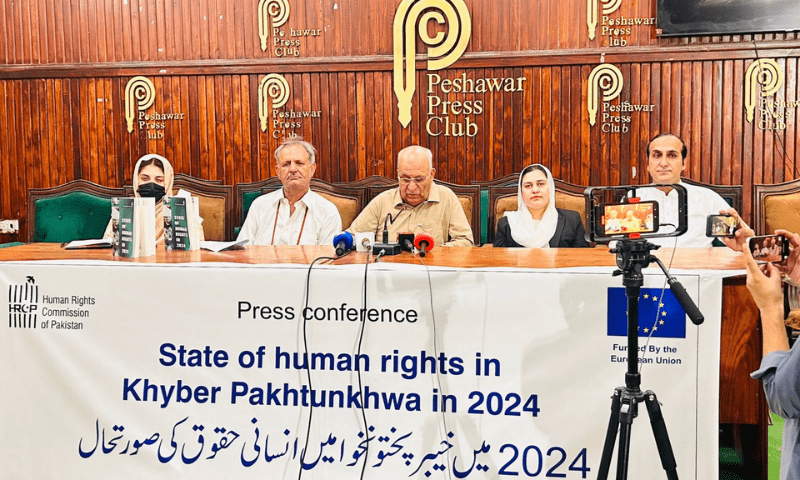 Human Rights Commission of Pakistan on Monday released its annual report on the human rights situation in Khyber Pakhtunkhwa, reporting a “significant” increase in violence against women and children, sectarian strife and tribal feuds. — Photo via X/@HRCP87