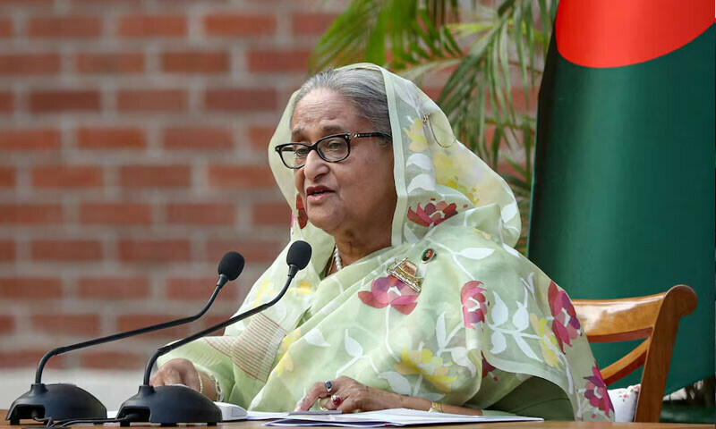 Sheikh Hasina fled to India after an student led uprising in August 2024. &mdash; Reuters