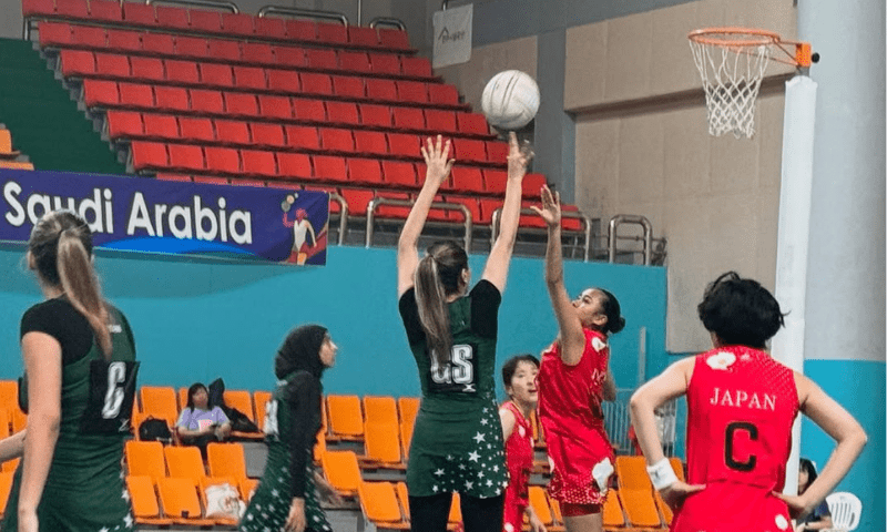 Pakistan defeated Japan 64-39 to advance to final of the Asian Youth Netball Championship in South Korea. — Photo via Instagram/@pakistannetballfederation