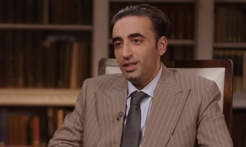 PPP Chairman Bilawal Bhutto Zardari gives an interview in London on July 4. — Screengrab via YouTube/Al Jazeera English