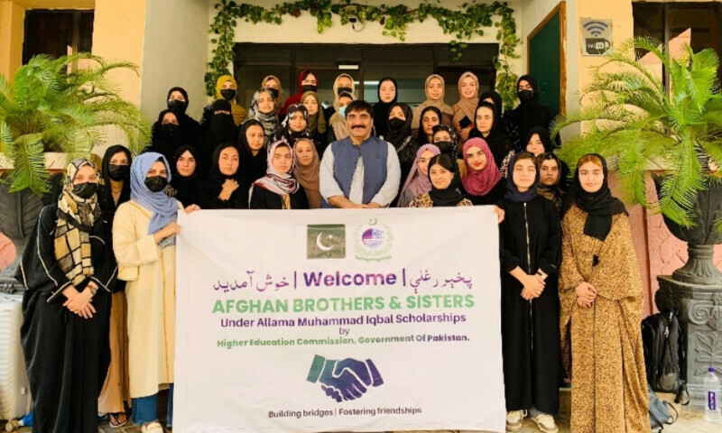 HEC welcomes Afghan students at Peshawar regional centre. — X/HECPakistan