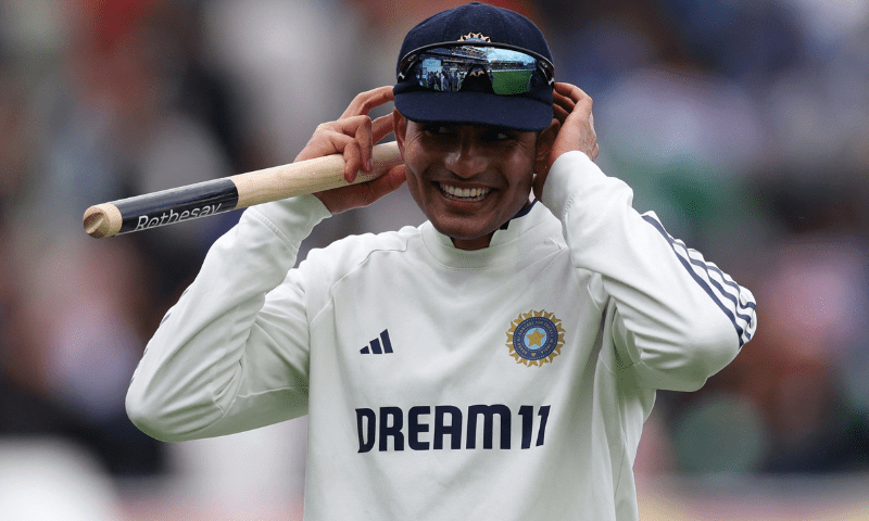 India’s Shubman Gill celebrates after the match at Edgbaston Cricket Ground, Birmingham, Britain on July 6, 2025. — Reuters