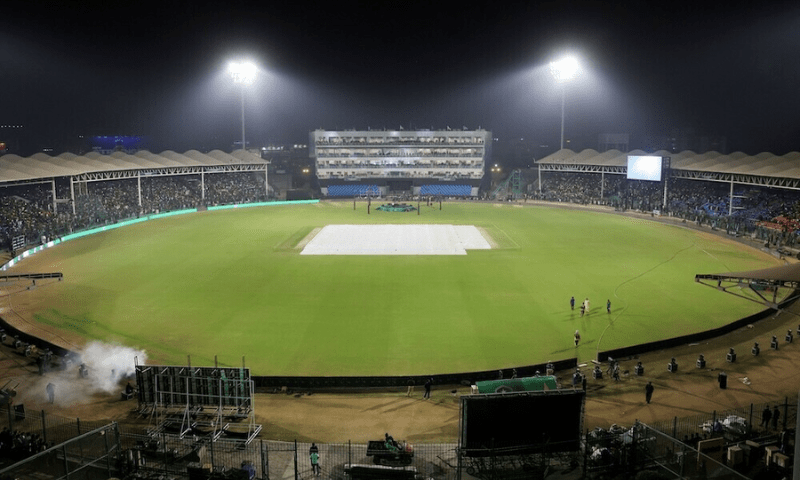 The National Bank Stadium in Karachi after the completion of renovation works ahead of the ICC Champions Trophy 2025. — Reuters