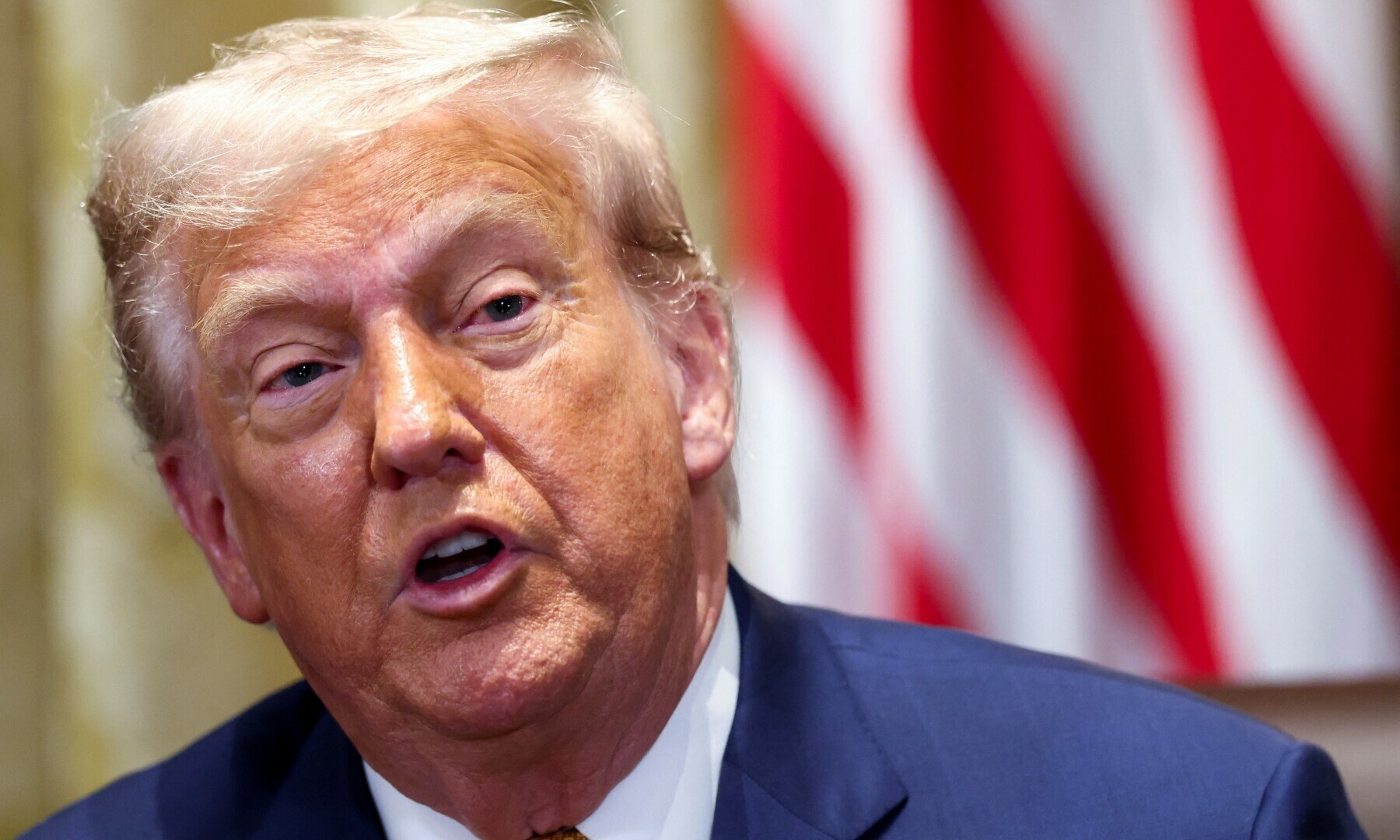 US President Donald Trump speaks during a cabinet meeting at the White House in Washington, DC, US, July 8. — Reuters
