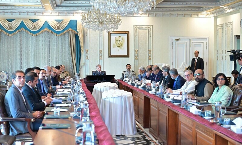 Prime Minister Muhammad Shehbaz Sharif chairs a meeting regarding reforms in agriculture sector in Islamabad on 9 July. — Press Information Department (PID)