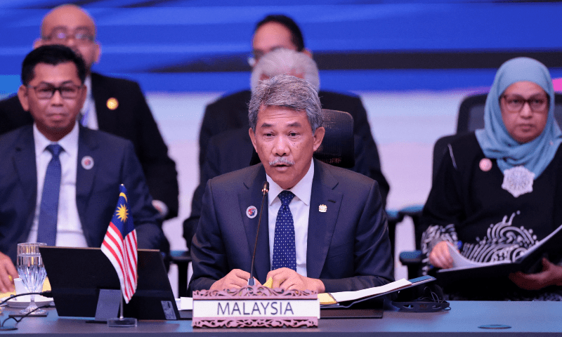 Malaysian Minister of Foreign Affairs Mohamad Hasan chairs the 15th East Asia Summit Foreign Ministers&rsquo; Meeting at the Convention Centre in Kuala Lumpur, Malaysia on July 11, 2025. &mdash; Reuters